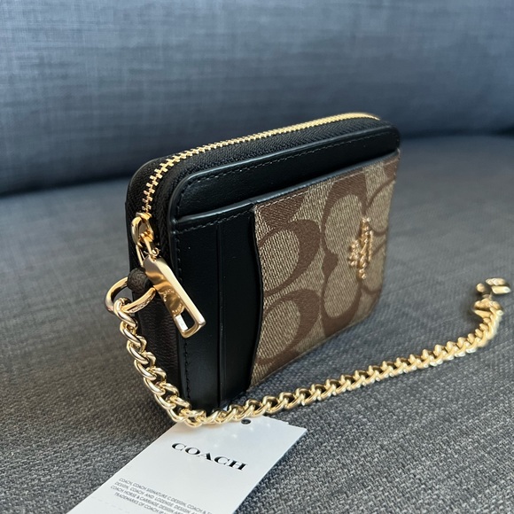 NWT COACH SIGNATURE ZIP ID & CREDIT CARD HOLDER - Picture 4 of 7